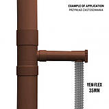 Дощоприймач з клапаном, Ø90мм, коричневий, 
IBCLZ1-090-BR, фото 3