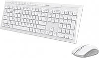 Комплект клавиатура + мышь беспроводной USB + Bluetooth Rapoo 8210M Wireless White белый #