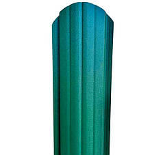 Металевий штахетник напівкруглий (6005 МАТ) 105 мм