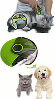 Расческа Фурминатор для Груминга Домашних Животных Rotatable Pet Comb 3 в 1