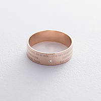 Золотое кольцо "Отче наш" с бриллиантом обрб00002ш7б ZIPMARKET