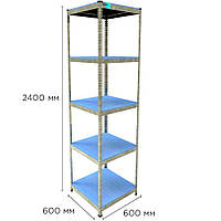 Металлический стеллаж MRL-2400 ( 600x600) оцинкованный PER