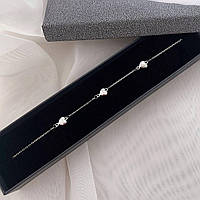 Срібний Браслет Сердечка