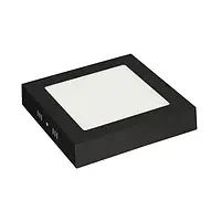 LED светильник накладной квадрат 12W Horoz ARINA-12 6400К черный 016-026-0012-050