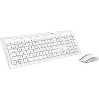 Комплект клавіатура + миша бездротова USB + Bluetooth Rapoo 8210M Wireless White білий #