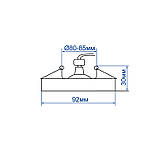 Вбудований неповоротний світильник Feron DL6130 чорний, фото 3