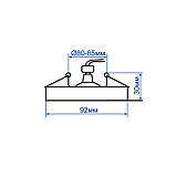 Вбудований неповоротний світильник Feron DL6140 чорний, фото 3
