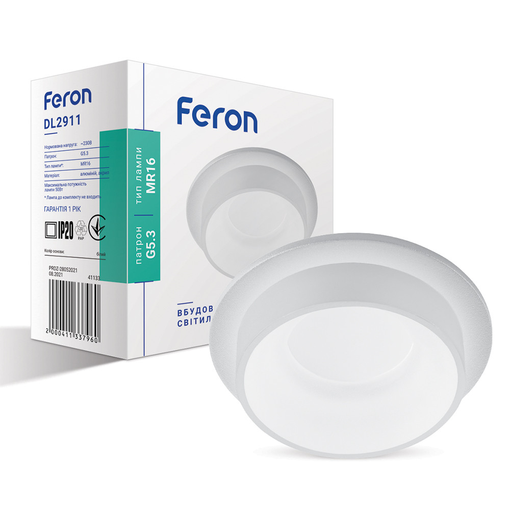 Вбудований світильник Feron DL2911, фото 1