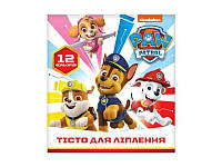 Тесто для лепки «PAW Patrol. Щенячий патруль». Набор из 12 цветов по 15 г (белый) 122726