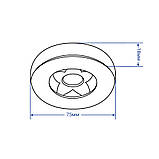 Світлодіодний світильник Feron AL520 7W чорний, фото 2
