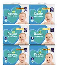 Підгузки Pampers Active Baby-Dry 9-14 кг, розмір 4, 90 шт.