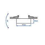 Вбудований поворотний світильник  Feron ML345 чорний, фото 2