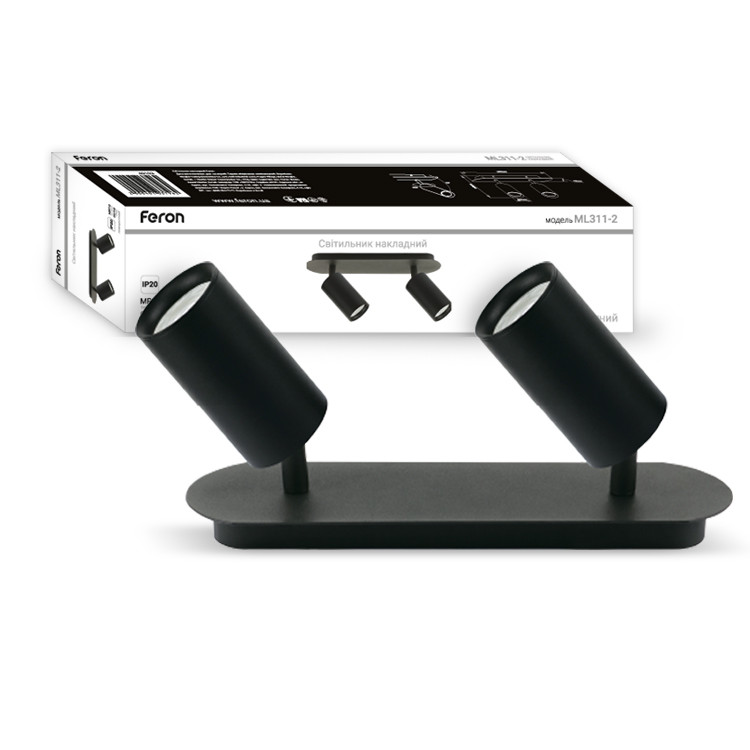 Накладний поворотний світильник ML311-2 чорний, фото 1