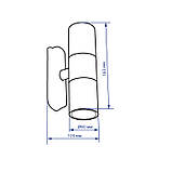Архітектурний світильник Feron DH0704 чорний, фото 2