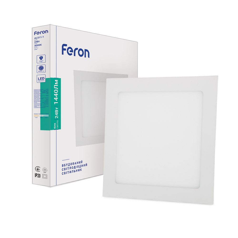 Світлодіодний світильник Feron AL511-1 24W 4000K, фото 1