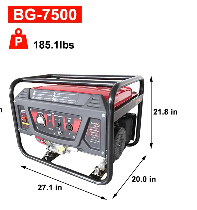 ГАЗ/Бензиновий генератор Belmont BG-7500. 7,5 кВт - фото 3 - id-p1813738196