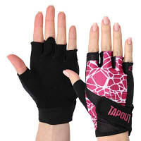 Перчатки для фитнеса и тренировок TAPOUT SB168509 XS-M черный-розовый Код SB168509