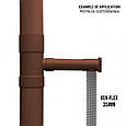 Дощоприймач з клапаном, Ø90мм, коричневий, IBCLZ1-090-BR, фото 3