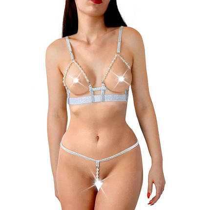 Набір сексуальної білизни Art of Sex - Sweet Angel, розмір L-2XL, колір білий, фото 1