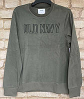 1, Теплая толстовка свитшот из микрофлиса цвета хаки Old Navy Олд Неви Размер М