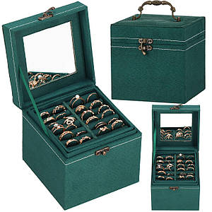 Скринька для прикрас (футляр для біжутерії) Springos 12 x 12 x 12 см HA1048 Poland