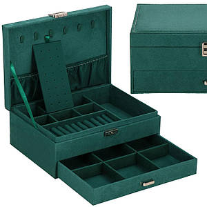 Скринька для прикрас (футляр для біжутерії) Springos 27 x 19 x 10.5 см HA1049 Poland