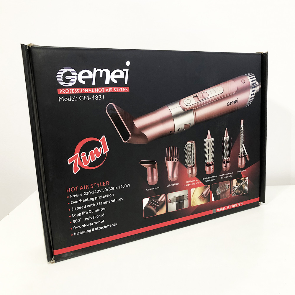 Щипці фен для волосся Мультистайлер GEMEI VT-539 GM-4831 7в1