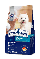 Сухой корм для собак малых пород CLUB 4 PAWS Premium с ягненком и рисом 2 кг