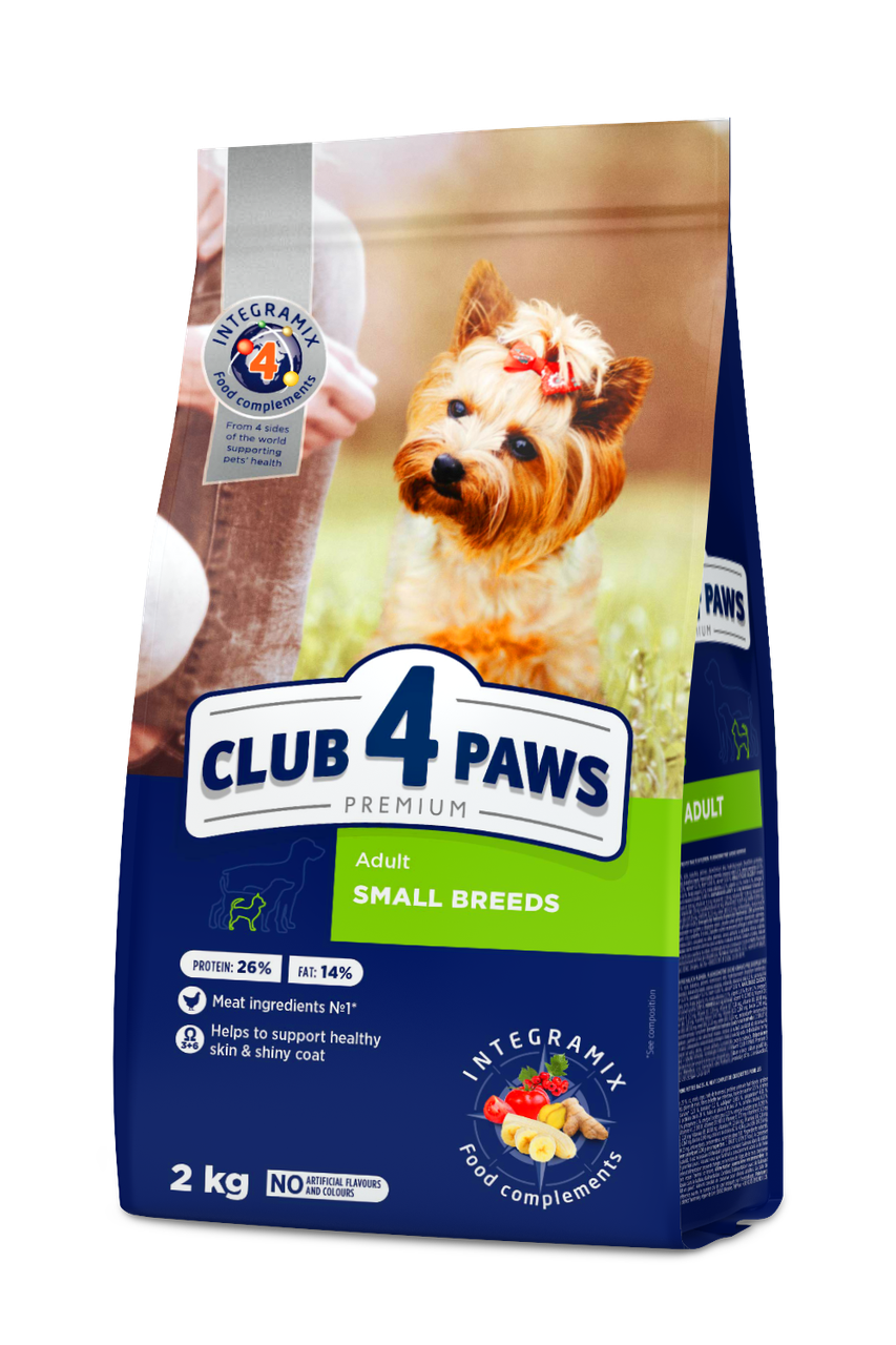 CLUB 4 PAWS Premium сухий корм для собак малих порід 2 кг