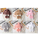 Плюшева сумка Зайчик корейський рожевий, фото 3