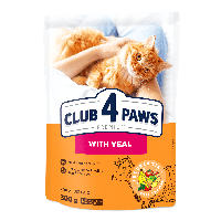 Сухой корм для котов CLUB 4 Paws Premium с телятиной 300 г
