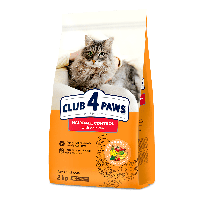 Сухой корм для кошек CLUB 4 PAWS Premium с эффектом выведения шерсти 2 кг