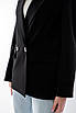 Піджак жіночий класичний прямий чорний 240323 (2000000095035), фото 2