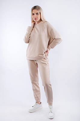 Жіночий костюм спортивний бежевий 23938 (2000000095127)