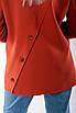 Піджак жіночий прямий оранжевий 4040 (2000000096285), фото 3