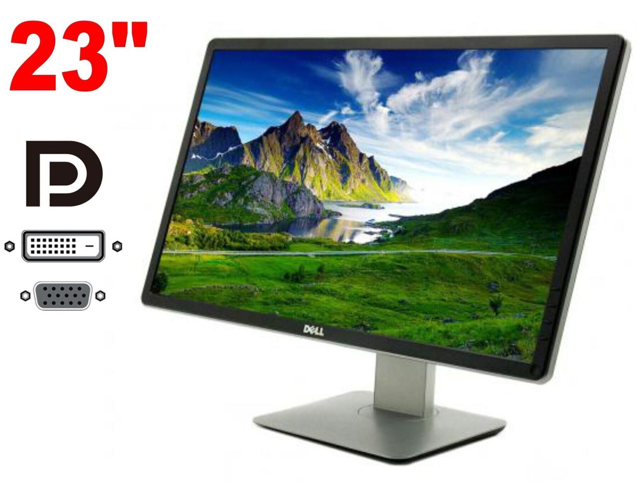 Монитор Dell P2314H / 23" (1920x1080) IPS / 1x DVI, 1x VGA, 1x DP, 4x