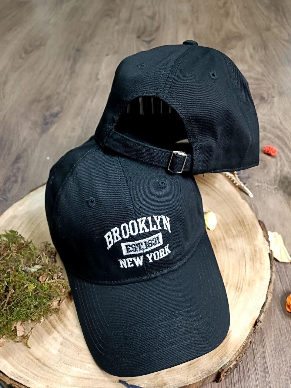 Кепка Бейсболка Чоловіча Жіноча brooklyn чорна