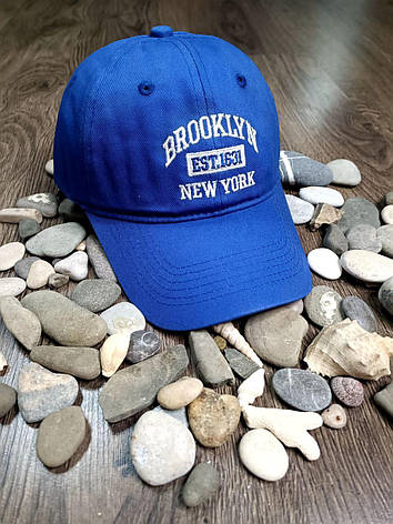 Кепка Бейсболка Чоловіча жіноча brooklyn синій, фото 1
