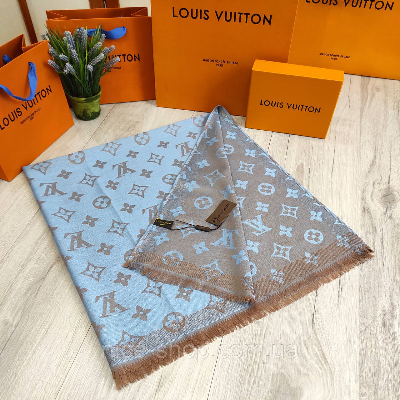 Хустка Louis Vuitton тонкий кашемір