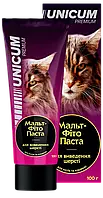 Фитопаста Unicum для выведения шерсти у кошек и котят, 100 г