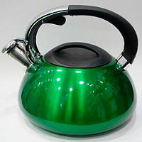 Чайник металлический Giakoma G-3303 3L (Зеленый) | Чайник для плиты из металла