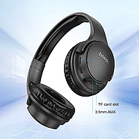 Беспроводные наушники с MP3 плеером HOCO W40 Mighty BT5.3 / 7h / AUX / Micro-SD Black Оригинал!