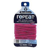 Ювелирный шнур RePEaT Beadalon, Fuchsia, толщина 1.5 мм, длина 5 м