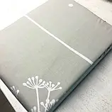 Полуторна постільна білизна 150х220 Ранфорс-бавовна (13147) Двоколірна постільна білизна з натуральних тканин, фото 3