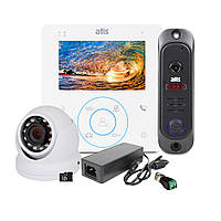 Комплект «ATIS Квартира» Видеодомофон 4" с видеопанелью и 2Мп MHD-видеокамерой для ограничения доступа и