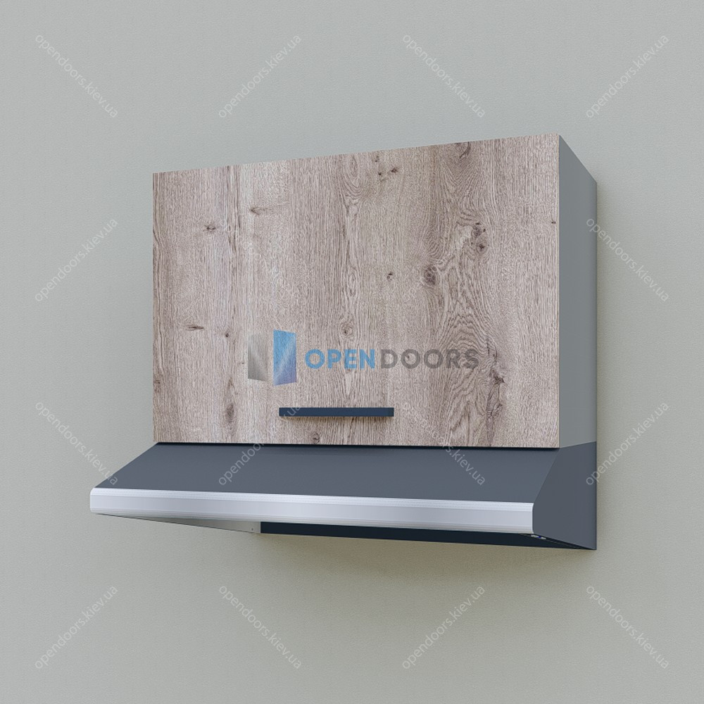 Верхній модуль для кухні 600мм МП2 Opendoors Стильний кухонний модуль навісний Верхня шафа витяжка