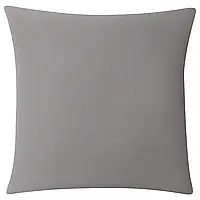 VIDEPLATTMAL Чехол на подушку, светло-серый, 40x40 см