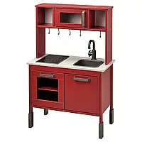 ДУКТИГ Детская игровая кухня, красный, 72x40x109 см.