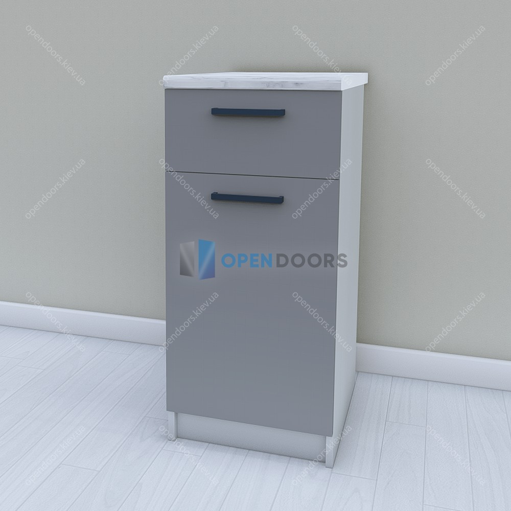 Дизайнерський кухонний модуль МП4 Opendoors Нижній модуль на кухню Тумба нижня 400 мм. без стільниці