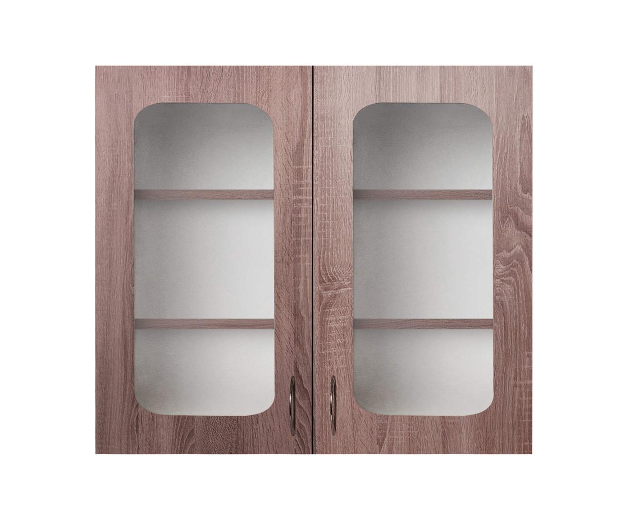 Навісна шафа-вітрина (дводверний) (скло 4 мм) 0,9 МАКСІ-Меблі (10584), фото 1